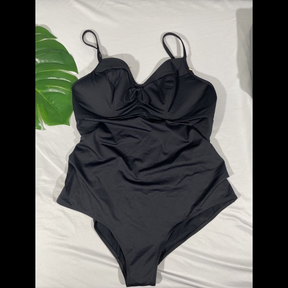 NEW Cache Coeur [ Maternity 40 C/D ] Monaco One Piece Swimsuit in Black‎ - Picture 6 of 12